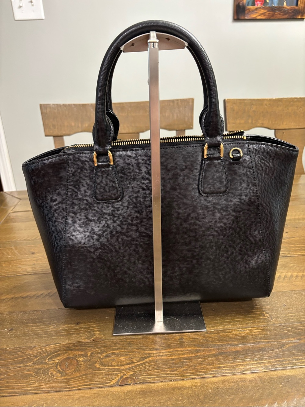 Ralph Lauren Black Leather Tote Bag - Picture 2 of 12